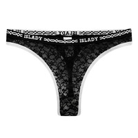 Cinturón de Algodón Delgado de Punto Personalizado de Fábrica con Encaje y Estampado de Letras en Contraste, de Secado Rápido, Alta Elasticidad, Cómodo, ODM, de Talle Bajo, Teñido Liso, Sexy