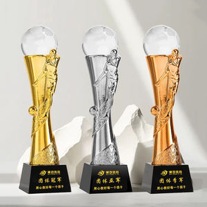 Medaglie Trofeo Personalizzate in Resina Placcata Oro per MVP di Pallavolo, Basket, Calcio, Badminton, Baseball 2026 - Product Image 5