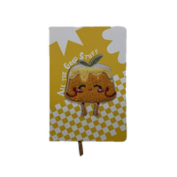 Carnet A5 à couverture rigide avec logo personnalisé, couverture transparente en plastique, carnet mignon et journal intime pour filles