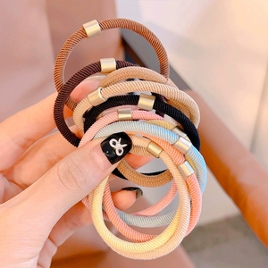 ยางรัดผมถักแบบหนาสำหรับผู้หญิงสีดำสำหรับล้างหน้า - Product Image 2
