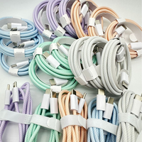 Kabel USB Type-C ke Type-C OEM Spot Sales 1M 30W PD Pengisian Cepat & Kabel Data dengan Pelindung Jalinan 16 17 Pro Max untuk iOS