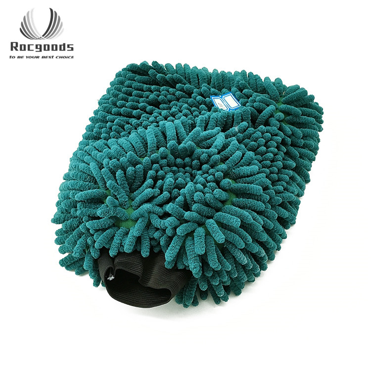Best Selling Car Microfiber Chenille Wash Mitt Cleaning Washing Mitt Microfibre Noodle Sponge Cloth Car Washer 20*28Cm 130Gram