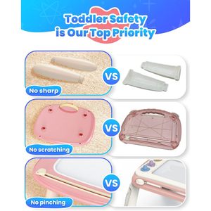 Pizarra Magnética Ligera de PP, Juguete Educativo para Colorear para Niños de 0 a 3 Años, Regalo Unisex para Niños - Product Image 5