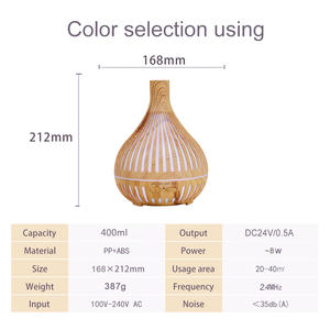 Humidificador Ultrasónico de 400 ml, Silencioso, Difusor de Aceite con Vapor Frío, Diseño Volcánico 2025 - Product Image 3