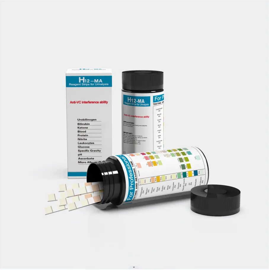 URS-10T Urin analyze Reagenz Streifen 10 Parameter Urin Teststreifen Diabetes UTI pH Protein