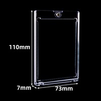 Boîte de présentation transparente en acrylique magnétique robuste pour compléments alimentaires, protection et rangement de cartes – Évolution conviviale