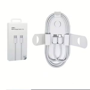 สายชาร์จเร็วแบบถัก PD 60W USB C to USB C สำหรับโทรศัพท์ 16 15 Pro สายดาต้า USB-C ชาร์จเร็ว 60W พร้อมกล่องบรรจุภัณฑ์ - Product Image 1