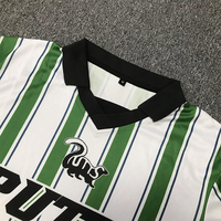 Camiseta Polo sublimada de fútbol con cuello en V vintage calle personalizada