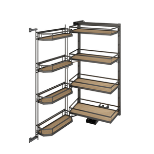 ARTSTEEL Rectangle Linked Pull-Out 4-Tier <strong>Basket</strong> for Tall Kitchen Cabinet Large Capacity Corrosion-Proof Eco-Friendly Q235 Steel - Product Image 5