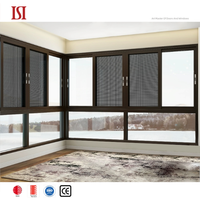 Top Marque Technologie de Fenêtre Avancée Multi-Piste Coulissante Type Persienne Rideaux pour Villas Extérieures Design Moderne Alliage d'Aluminium