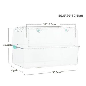 Casa Grande para Hámsteres, de Plástico PET, Rectangular, Transparente, con Accesorios para Cobayas, Animales Pequeños y Erizos - Product Image 5