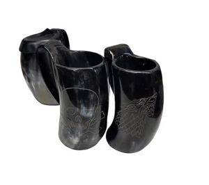 Mug à bière élégant en corne, très demandé pour les fêtes, mariages, événements, mug et verres en corne faits à la main et personnalisés pour les maisons et les restaurants - Product Image 4