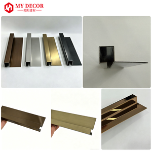 Waterproof Stainless Steel Tile <strong>Edge</strong> Trim 304 Stainless <strong>Square</strong> Shape Tile Decorative Strips Tile Corner Trim for Bathroom - Product Image 3