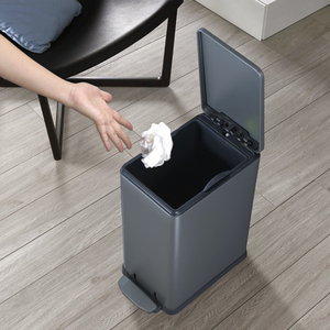 <span class=keywords><strong>Cubo</strong></span> de <span class=keywords><strong>Basura</strong></span> Moderno y Elegante de Acero Inoxidable con Pedal, Abertura Superior Amplia, Fácil Eliminación de Residuos, Diseño Robusto, <span class=keywords><strong>Cubo</strong></span> Interior para - Product Image 1