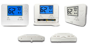 Thermostat <span class=keywords><strong>d</strong></span>'ambiance non programmable à fonctionnement facile, alimentation par batterie ou 24 V, 1 <span class=keywords><strong>chauffage</strong></span>, 1 refroidissement, monostade - Product Image 5