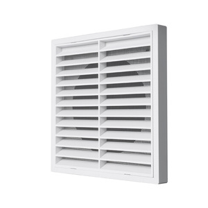 Hefengxing Grille Style Air Vent 30x30 Cm ABS Plastic Screw Fixing Bathroom Exhaust Vent Cover Louvered Vent Outlet - Product Image 1