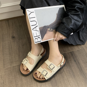 Women's Custom Comfortable Flip Flop <strong>Thong</strong> <strong>Sandals</strong> Square Buckle Open Toe Design Thick Outsole Anti-Slippery <strong>Platform</strong> for - Product Image 6