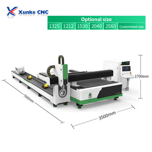 Machine de découpe laser à fibre pour tubes et tôles Xunke avec configuration personnalisée, 10 % de réduction - Product Image 2