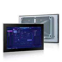 PC industriel tout-en-un intégré de 13,3 pouces avec panneau avant en acier inoxydable IP66 sans ventilateur J6412 pour l'automatisation SCADA