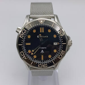 Montre SEILOCE pour homme avec logo, verre saphir, 300 m de résistance à la plongée, bracelet en acier inoxydable, montre mécanique automatique - Product Image 3