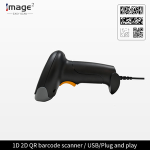 HC-710 El Tipi 1D 2D QR Barkod Tarayıcı Barkod Okuyucu 1.5M USB Market Süpermarket Depo Envanteri için - Product Image 1