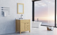 30 dans Vanity Armoires de salle de bain de style moderne avec dessus fritté en céramique à vendre
