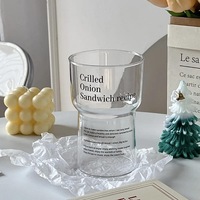 Verre en borosilicate imprimé, sans pied, sans couvercle, couleur unie, résistant aux hautes températures, pour usage en salon
