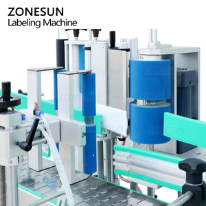 ZONESUN ZS-TB400 Automatic <b>Fire</b> Extinguisher Round Large Cylinder Oil Bottle Labeler <b>Drum</b> Bucket Labeling Machines - Product Image 4