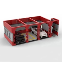 Set de Bloques de Construcción Modulares para Niños, Personalización de Escenas, Estacionamiento, Modelo de Paisaje, Ladrillos de Plástico, Juguete Educativo DIY
