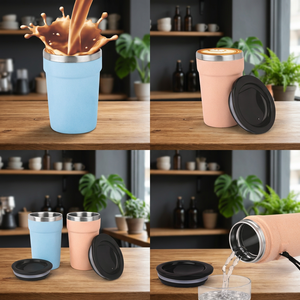 Mug à café en acier personnalisé Liviya avec impression pour Halloween, la Saint-Valentin et Thanksgiving - Produit promotionnel pour le bureau - Product Image 2