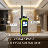 Radio PoC 4G LTE KENEARD KE-338, double SIM, commutation automatique, 3000 mAh, longue autonomie, talkie-walkie pour l'hôtellerie, la logistique et la sécurité