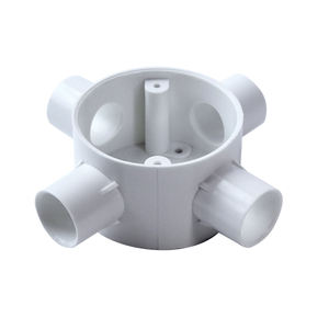 Boîte de jonction ignifuge AC BJ 4 en PVC blanc, résistante aux flammes, pour conduites de 20 mm à 50 mm - Product Image 5