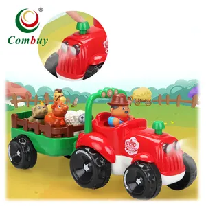 Brinquedos de educação animais para crianças, carros, caminhão, trator de brinquedo