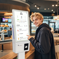 Kiosque de paiement de stationnement Android/Windows 21/23 pouces avec caméra, machine de paiement automatique pour magasin alimentaire intérieur, en stock
