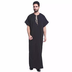 Di lusso caldo abito Abaya TH801 per gli uomini di lino di seta di cotone vestaglia per le signore tradizionali musulmani accessori taglie S-XXXL per - Product Image 5