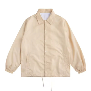 Vente en gros usine : Vestes et manteaux d'entraîneur de sport pour hommes, style Hip Hop Vintage, coupe-vent, uniforme avec LOGO - Product Image 2