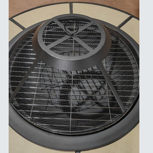 Metalen <span class=keywords><strong>Bbq</strong></span> Vuurplaats Met Keramische Tegelmozaïek Tafelblad 3 In 1 Multifunctionele Houtgestookte Brazier <span class=keywords><strong>Bbq</strong></span> Tafel - Product Image 4