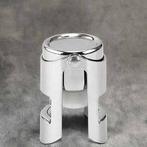 Tappo di Alta Qualità in Acciaio Inossidabile con Sigillo Sottovuoto per Vino e Spumante, Tappo in Metallo per Bottiglie di Champagne - Product Image 2