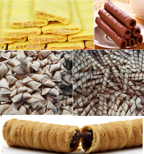 Máy làm bánh cuộn kem nhỏ, sản xuất thương mại/ Máy làm bánh cuộn trứng giòn, bánh crepe, bánh cuộn đường - Product Image 5