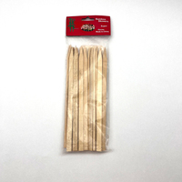 Brochettes en bambou plates, solides et durables, jetables, pour barbecue, 25 pièces, 20/25/30/35 cm de long, pour rôtir, avec logo personnalisé