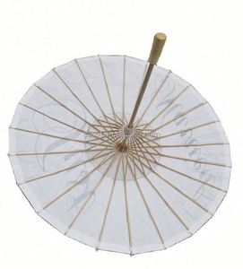 84OD Parapluie en papier huilé blanc à peindre soi-même, style féerique, pour l'art et l'artisanat des enfants, avec papier vierge pour la peinture - Product Image 4