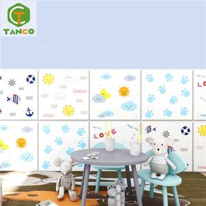 Insonorizzate Carino Per Bambini Schiuma Wall Stickers Decorazione Camera Da Letto Papel Tapiz Auto Adesivo di Carta Del Fumetto Bambini 3D <span class=keywords><strong>Sfondi</strong></span> - Product Image 3
