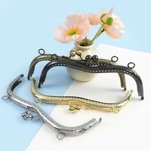 Deepeel XP133 19cm Manico in Metallo Retrò per Borsa da Donna, Chiusura a Scatto, Telaio Quadrato per Borsa, Supporto per Borsa a Catena, Fai da Te Artigianale - Product Image 2