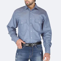 Chemise de sécurité FR à manches longues OEM NFPA2112, résistante aux flammes, antistatique, résistante aux hautes températures, vêtements de travail
