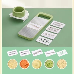 Herramienta <span class=keywords><strong>de</strong></span> cocina multifuncional <span class=keywords><strong>de</strong></span> acero inoxidable ajustable, rebanadora <span class=keywords><strong>de</strong></span> verduras, <span class=keywords><strong>picadora</strong></span> <span class=keywords><strong>de</strong></span> <span class=keywords><strong>queso</strong></span> para rebanar manualmente, fruta y verdura - Product Image 3