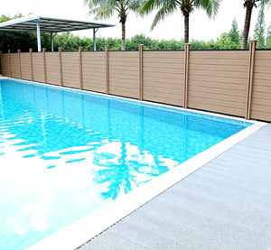 Paneles de Cercas de Madera Compuesta de Plástico (WPC) de Diseño Moderno de 6/8 pies, Cercas y Puertas de WPC para Exteriores - Product Image 3