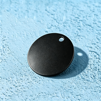 Ywyougang - Plaque ronde vierge en acier inoxydable sablé de 30 mm, à trou unique, gravable au laser, pour la fabrication de bijoux DIY