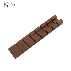 Furniture Felt Pad Trapezoidal Plastic Anti Slip Brown Furniture Leveling Pads - Product Image 1