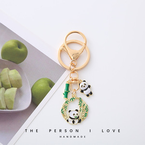 Dễ Thương Men Tre Lá Quà Tặng Keychain Trung Quốc Phong Cách Động Vật Gấu Trúc Keychain Vòng Chìa Khóa Cho Cô Gái Phụ Nữ Trang Trí - Product Image 6