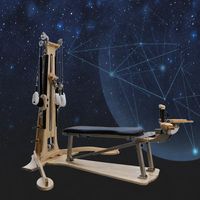 Appareil de Pilates multifonction en bois d'érable blanc pour la relaxation zen en studio